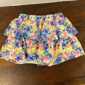 Disney Girls 4T Toddler Summer Floral Pretty Fabric Casual Skort - Picture 1 of 5