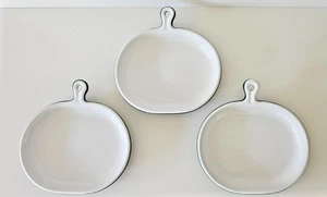 Bennington Potters Vermont  Bistro Skillet David Gill 1897 Black / White 8" 3pcs - Picture 1 of 9