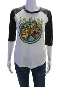 Chaser Girls Cotton Colorblock Graphic Print Long Sleeve T-Shirt White Size 12 - Picture 1 of 6