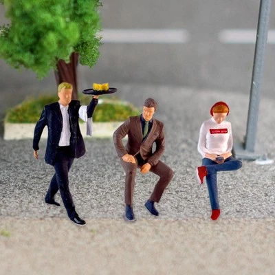 3 件 1/64 人玩偶小人物模型DIY娃娃屋场景装饰 — 第 1/4 张图片