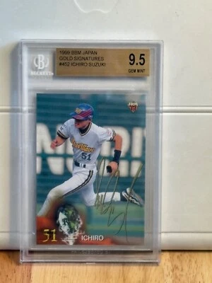 1999 BBM Japan Gold Signatures #452 Ichiro Suzuki BGS 9.5 Gem Mint - Image 1 of 2