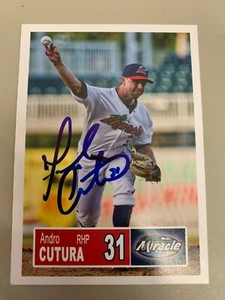 Andro Cutura 2018 Signed Fort Myers Miracle Team Card