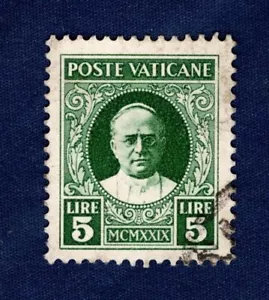 VATICANO 1929 CONCILIAZIONE L. 5 OBLITERATO - Foto 1 di 1