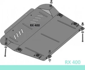 Lexus RX 400 Shield Engine Cover Metal Protection Guard Skid Plate Splash New - Imagen 1 de 3