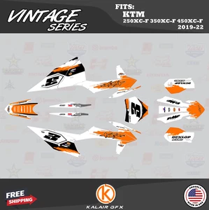 Kit Gráficos para KTM 250XC-F 350XC-F 450XC-F (2019-2022) De Colección - NARANJA - Imagen 1 de 6