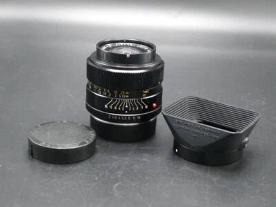 "M-/EX++" Leica Leitz Canada Summicron R 35mm F/2 2-CAM Lens with Caps & Hood - Image 1 of 4