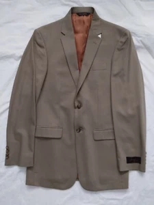 Jos A Bank Joseph SLIM FIT Blazer Sports Coat Wool Brown Khaki Suit Jacket 38 L - Picture 1 of 8
