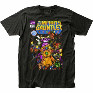 Thanos The Infinity Gauntlet T Shirt Mens Licensed Marvel Avengers Endgame Black - Picture 1 of 2