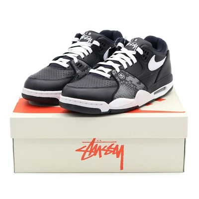 FD6475-001 Stussy Nike Air Flight 89 Low SP Black White (Men's) - Image 1 of 4