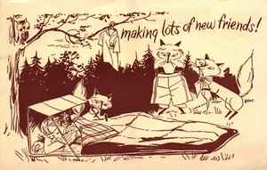 POSTAL GIRL SCOUT CAMP "HACIENDO MUCHOS AMIGOS" - Imagen 1 de 2