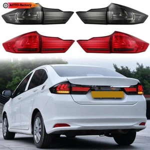 For Honda City 2014-2017 Car LED Taillight Assembly Turn Signal Rear Brake Light - Picture 1 of 18