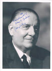 France Président par intérim Alain Poher 1909-96 véritable autographe 5x7" photo signée