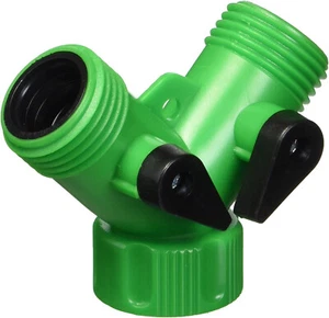2 PIECES Cal Hawk AZGHC2 Two-Way Shutoff Hose Connector 3/4" plastic male female - Picture 1 of 3