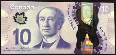 Banknote - 2013 Canada $10 Ten Dollar Polymer, P107c, UNC - Image 1 of 2