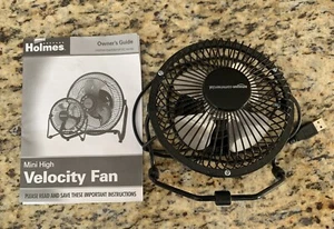 Amazon / Holmes 4” High Velocity Adjustable Tilt Mini Fan - Picture 1 of 2