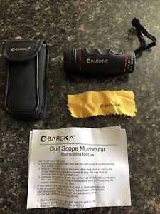 Barska Golf Monocular Range Finder 8 x 22 Case, Wrist Strap, Manual Never Used