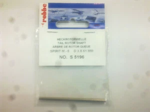Robbe S5196 Heckrotorwelle Spirit M-8 D3 x 61 mm - Bild 1 von 1