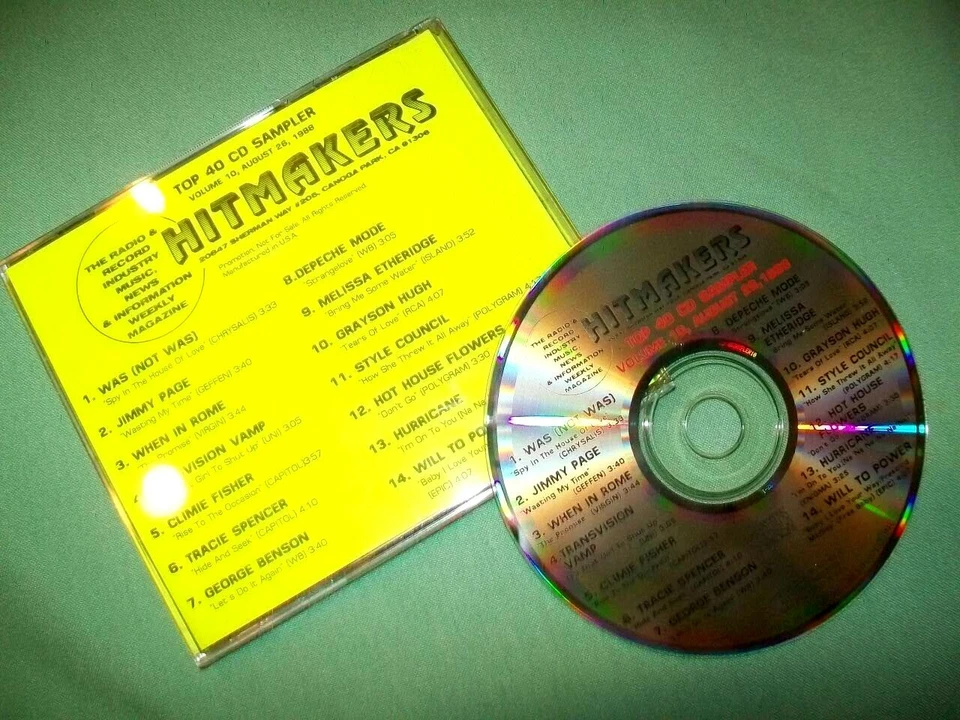 Hitmakers Top 40 CD 1988 Vol. 10    **Promo CD**   Depeche Mode / When IN Rome - Bild 1 von 1