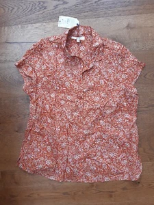 Seasalt top blouse shirt layers relaxed peasant summer hippie boho casual - Picture 1 of 4