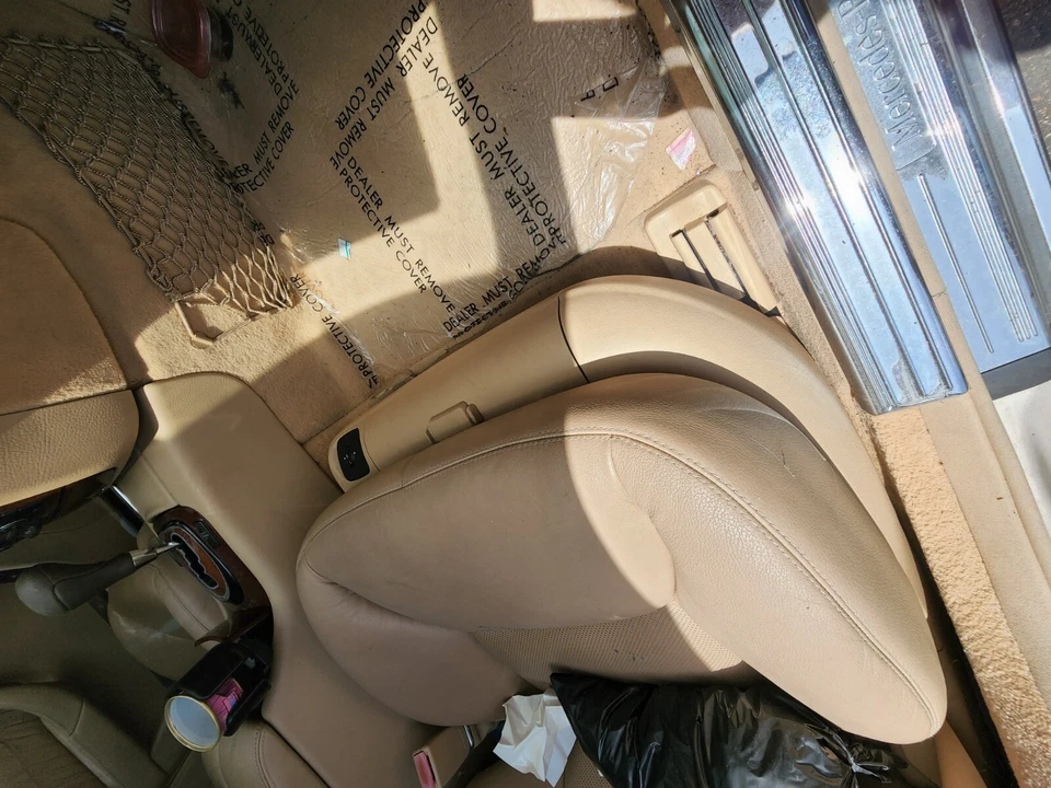 2003-2004-2005-2006 MERCEDES-BENZ W220 S430 S500 RIGHT FRONT SEAT LOWER TRIM TAN - Image 1 of 1