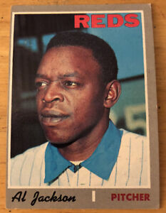 1970 Topps Al Jackson Baseball Card #443 Reds Pitcher Low-Grade Fair