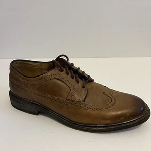 Frye Men's James Wingtip Brown Leather Lace Up Oxford Shoes Size 11 D - Picture 1 of 13