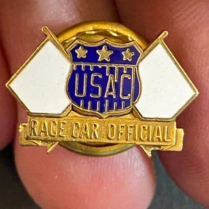 USAC United States Auto Club um 1960 emaillierte Anstecknadel "Race Car Official" sehr guter Zustand - Bild 1 von 3