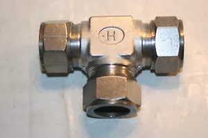 1" Tube 316ss Tee Compression Fitting HOKE GYROLOK 16TTT316 - Picture 1 of 3