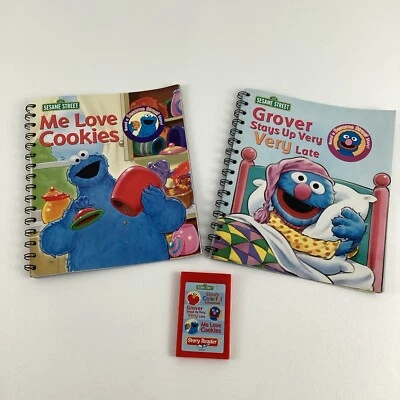 Sesame Street Spiral Story Reader Book Cartridge PI Vintage 2004 Cookie Grover - Image 1 of 4
