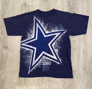 Dallas Cowboys Football Authentic T Shirt Mens M HUGE STAR LOGO