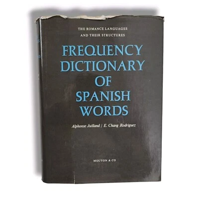 Frequency Dictionary of Spanish Words Hardcover Language Reference Book 1964 - Image 1 of 4