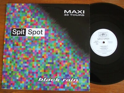 MAXI 45T 12" SPIT SPOT BLACK RAIN APR RECORDS 1993 TRANCE TECHNO ELECTRONIC  - Photo 1/2