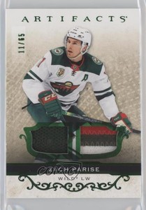 2021-22 Upper Deck Artifacts Emerald Material Relics /65 Zach Parise #4