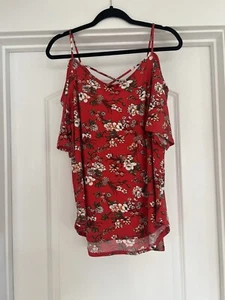 Kaileigh Valette Red Knit Tank Top Xl Stitch Fix NWT - Picture 1 of 4