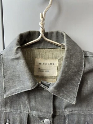 Jaqueta Helmut Lang 1999 Vintage Denim Cinza Feminina XS - Imagem 1 de 4