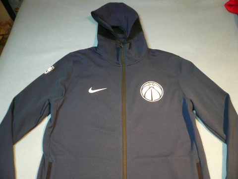 Nike Washington Wizards Showtime BRAND NEW NBA Hoodie zip up Jacket dri fit NBA Cover