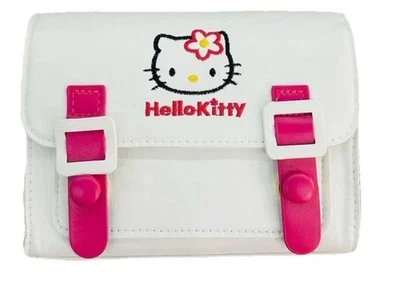 Bolso Bandolera Mensajero Bordado Hello Kitty Cuero Vegano Hebilla Mujeres Niñas Foto 1 de 4