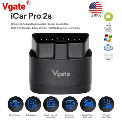 Vgate iCar Pro 2S OBD2 Scanner Bluetooth Iphone & Android Scan Car Code Reader Foto 1 de 4