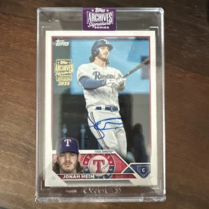 2025 Topps Archives Signature Series Jonah Heim On Card Auto /37 - Picture 1 of 3