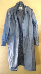 Vintage The Totes Coat sz 8p blue rain coat w hood ultra light weight for travel - Picture 1 of 6