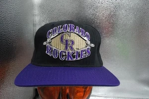 DE COLECCIÓN STARTER COLORADO ROCKIES SNAPBACK EL SOMBRERO DERECHO HECHO EN COREA - Imagen 1 de 14