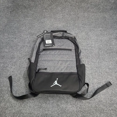 Jordan Mochila Niños Grande Gris Negro Nike Airborne 15" Laptop Bolso Escolar Foto 1 de 4