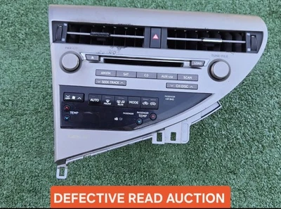 DEFECTIVE READ 2013-2015 RX350 RX450H Navigation Climate Control Radio CD Player - Image 1 of 4