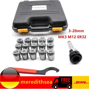 MK3 M12 ER32 pinze di serraggio mandrino per fresatrici CNC Collet Chuck 3 mm-20 mm - Foto 1 di 10