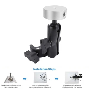 Rv Ladder Mount For Mini ABS Aluminum Alloy Multifunction Adjustable Clamp Mount - Zdjęcie 1 z 12