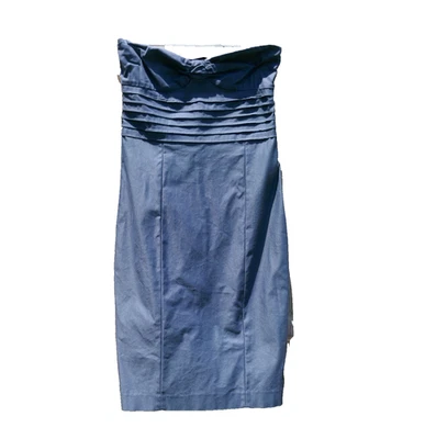 Arden B. Cocktail Dress Slate Gray Knee Length Stretchy Fitted Size Small Cotton - Image 1 of 4