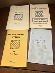 Vtg Chess Digest Strategy Book Lot Dutch Defense Giuoco Piano Kings Indian Etc - Picture 1 of 9