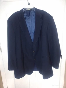 George Foreman Herren Blazer 60 L Marineblau Big & Tall Zwei Knöpfe $ 695 - Bild 1 von 4