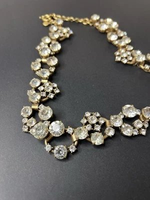 J CREW Crystal open circles statement necklace - Image 1 of 4