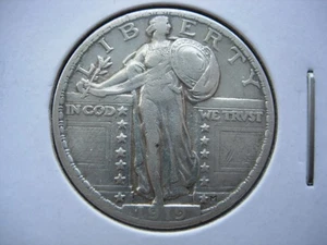 1919 VF/EF KEY DATE STANDING LIBERTY SILVER QUARTER - L1436 - Picture 1 of 2